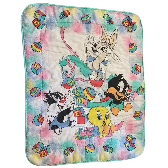Baby Looney Tunes Bedding Vintage 9s Baby Looney Tunes Tweety Sylvester Bugs Daffy Pastel